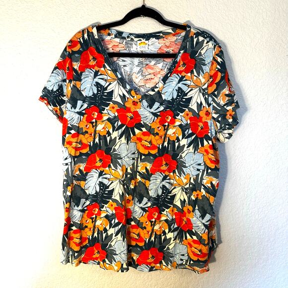 C&C California Tops - C&C California Floral Blouse 2X